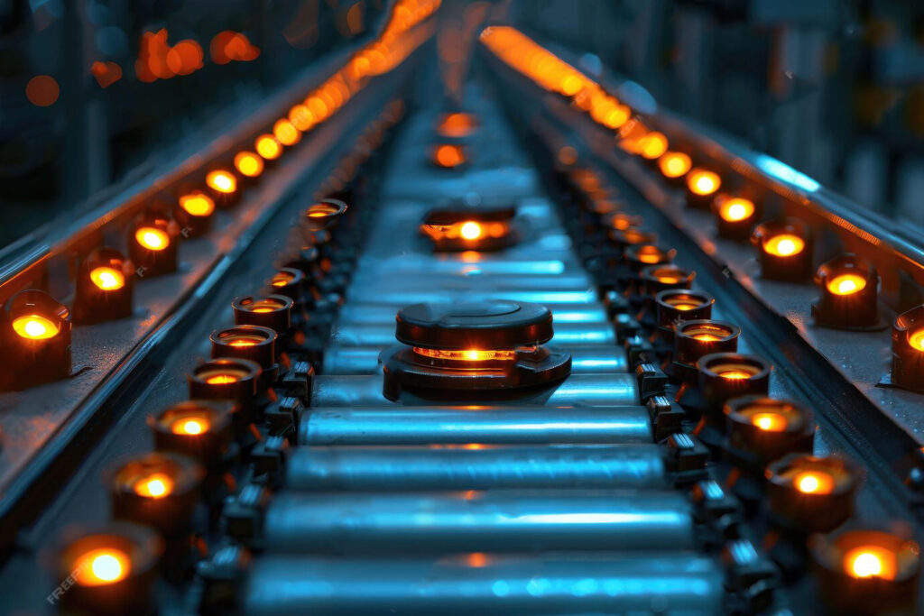 single-object-moving-along-conveyor-belt-with-illuminating-lights_925376-280678